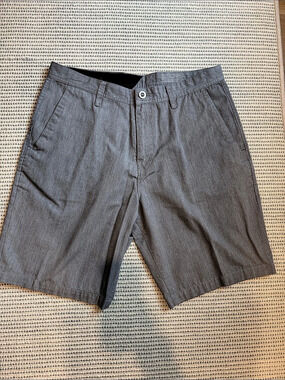 Volcom Frickin Modern Stretch Chino Shorts Gray
